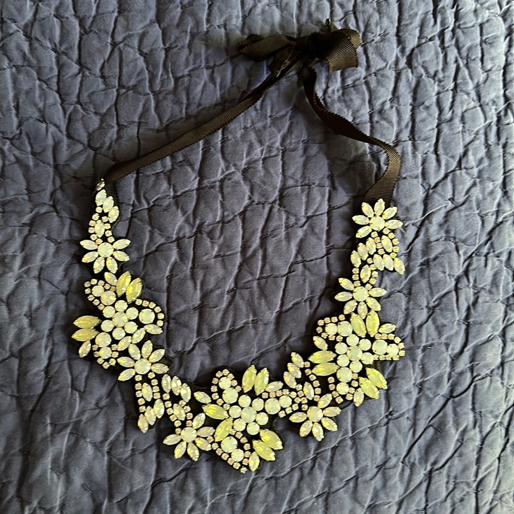 JCrew fabric backed necklace